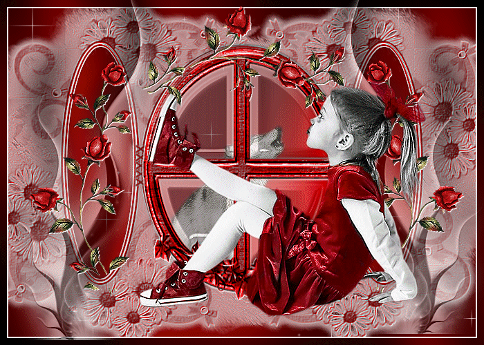 Rouge  ... belle image  .. fillette