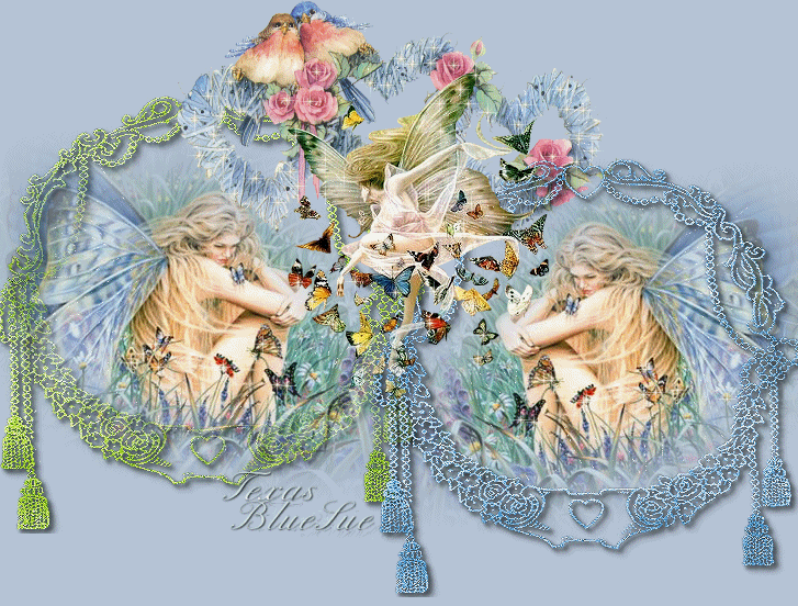 Papillons et fée